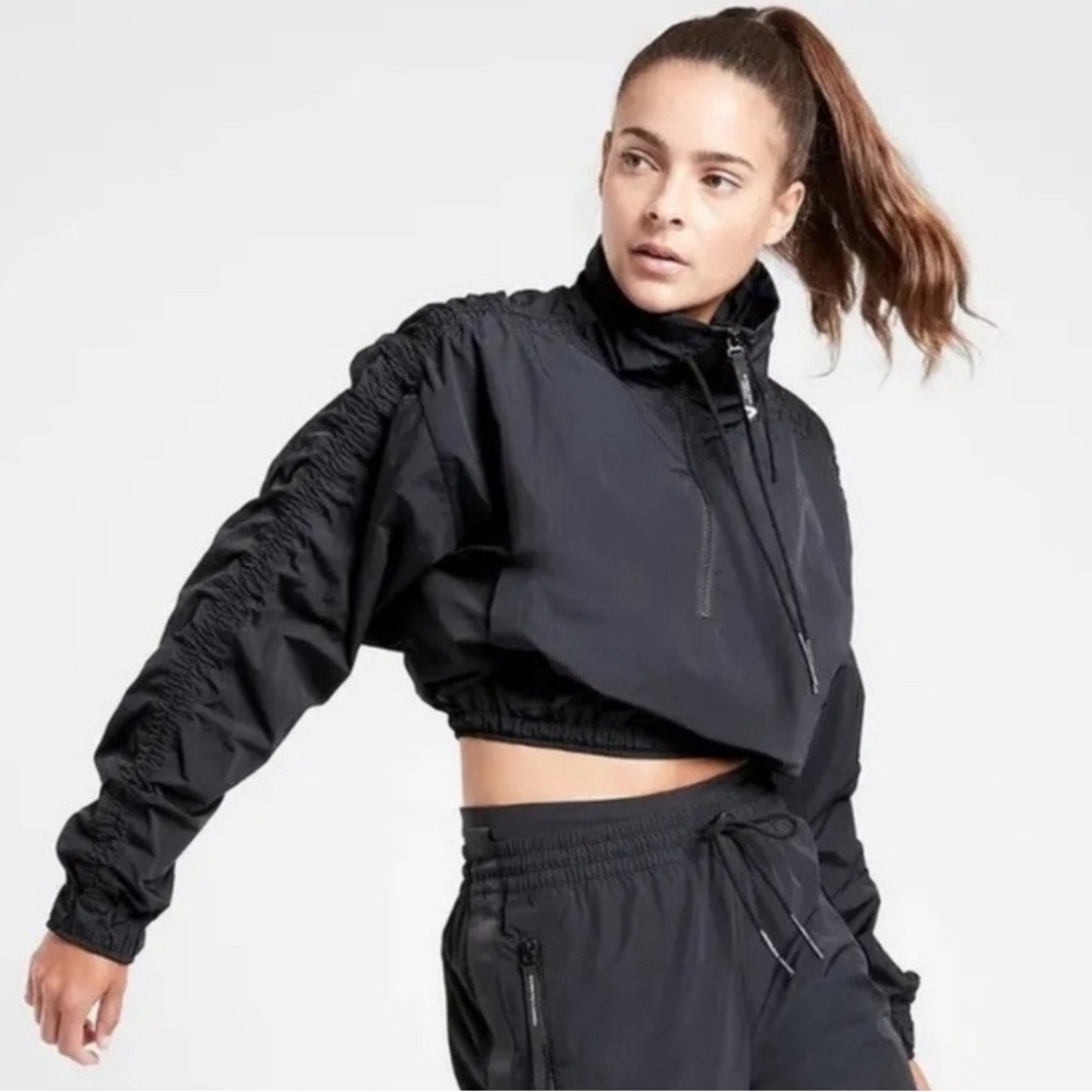 Athleta x Allyson Felix Legend Luxe Crop Half-Zip Jacket